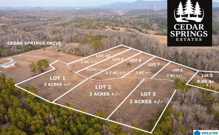 Pictures of Land property located at Lot 7 Cedar Springs Drive, Jacksonville, AL 36265 for sales - image #1