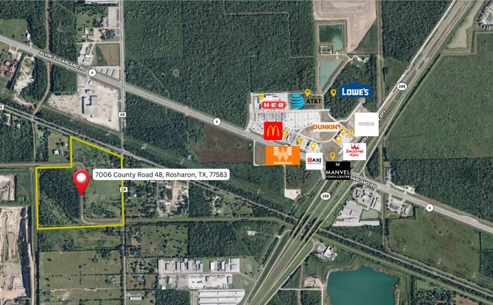 Pictures of Industrial, Land, Mixed Use, Multifamily, Retail property located at 7006 County Rd 48, Rosharon, TX 77583 for sales - image #1