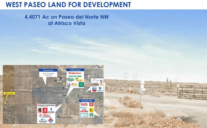Pictures of Multifamily, Land property located at Paseo Del Norte Blvd NW, Rio Rancho, NM 87114 for sales - image #1