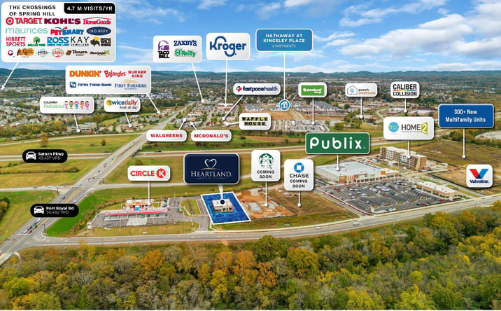 Pictures of Retail property located at 1005 Jim Warren Pkwy, Spring Hill, TN 37174 for sales - image #1