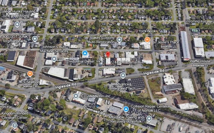 Pictures of Industrial property located at 2440 Alabama Ave, Norfolk, VA 23513 for sales - image #1
