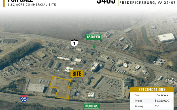 Pictures of Land property located at 5405 Southpoint Pkwy, Fredericksburg, VA 22407 for sales - image #1