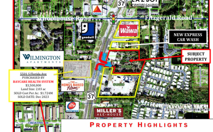 Pictures of Retail, Office, Land property located at 5510 S Florida Ave, Lakeland, FL 33813 for sales - image #1