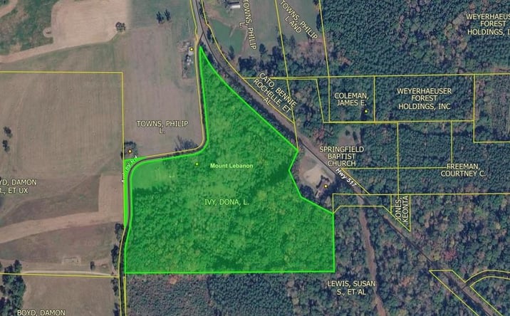 Pictures of Land property located at Aubrey Rd, Mount Lebanon, LA 71028 for sales - image #1