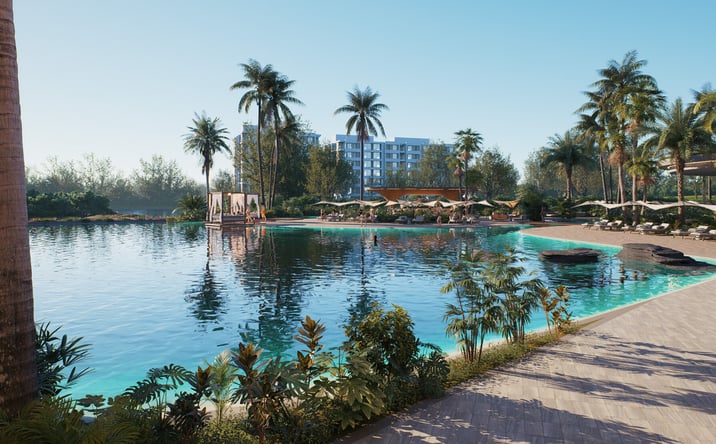 Pictures of Hospitality, Retail property located at Luxury Condo-Hotel Investment 106 Units Wyndham Managed, Punta Cana, Dominican Republic 23000 for sales - image #1