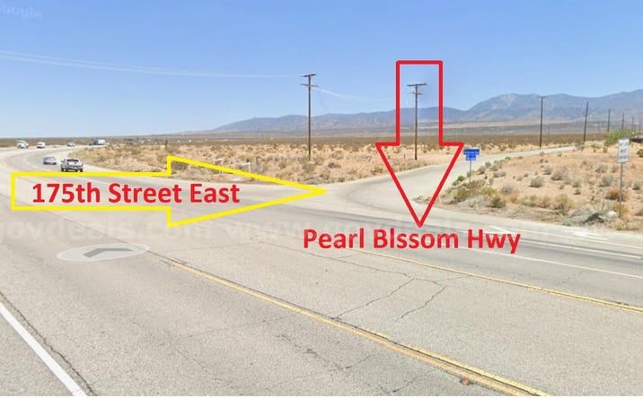 Pictures of Land property located at Pearlblossom HWY & 175th St E, Llano, CA 93544 for sales - image #1
