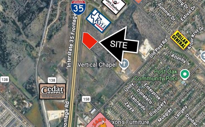Pictures of Land, Office, Retail property located at 23091 I 35 N Frontage Rd, Kyle, TX 78640 for sales - image #1