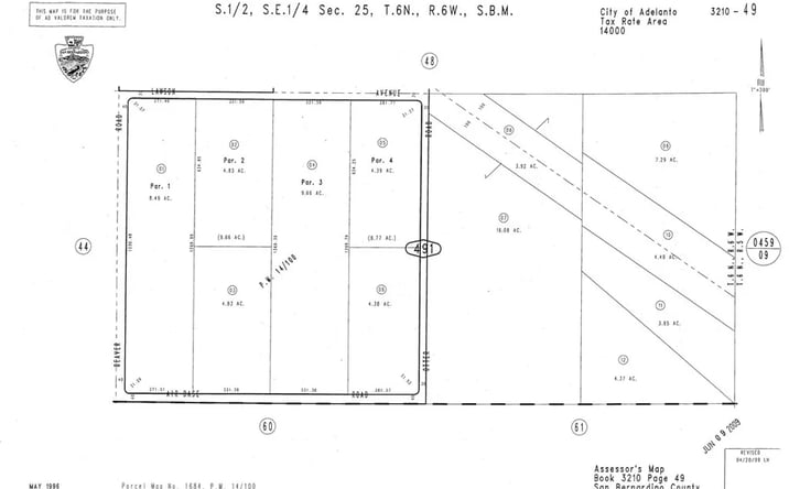 Pictures of Land property located at 888 Koala, Adelanto, CA 92301 for sales - image #1