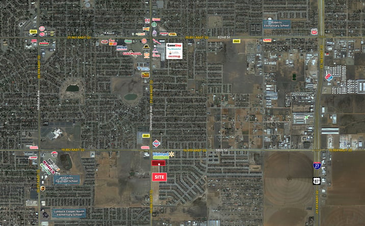 Pictures of Land property located at 9809 University Avenue, Lubbock, TX 79423 for sales - image #1