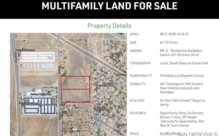 Pictures of Land property located at 37400 E 10th St St Unit 0, Palmdale, CA 93550 for sales - image #1