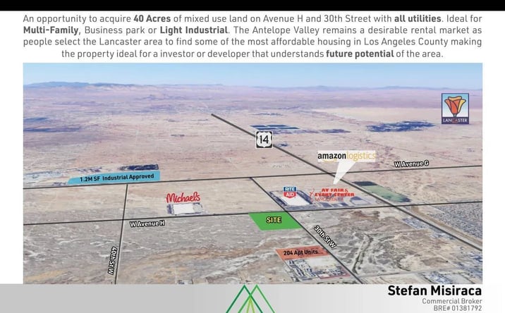 Pictures of Land, Industrial property located at 3001 W Ave H Unit 0, Lancaster, CA 93536 for sales - image #1