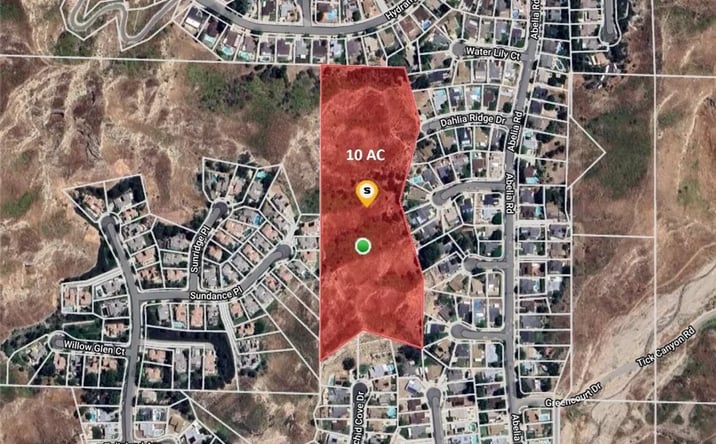 Pictures of Land property located at Dahlia Ridge Dr, Canyon Country, CA 91387 for sales - image #1