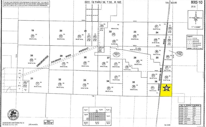 Pictures of Land property located at Rice, Desert Center, CA 92239 for sales - image #1