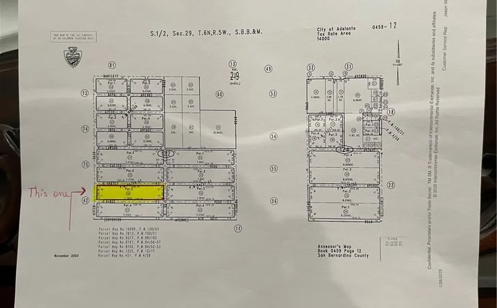 Pictures of Land property located at Aster, Adelanto, CA 92301 for sales - image #1