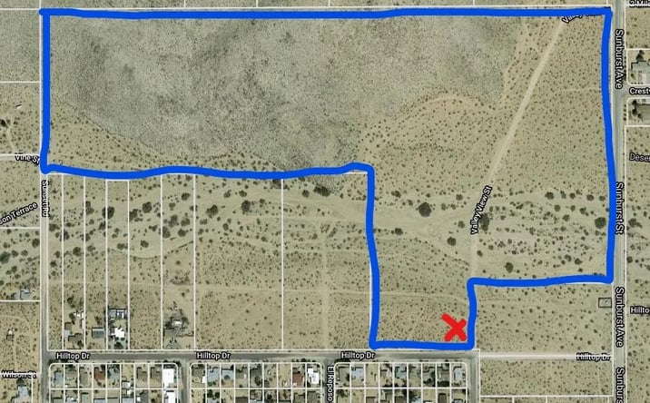 Pictures of Land property located at 5814 Sunburst, Joshua Tree, CA 92252 for sales - image #1