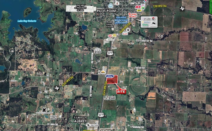 Pictures of Land, Retail property located at 11590 US-377, Pilot Point, TX 76258 for sales - image #1