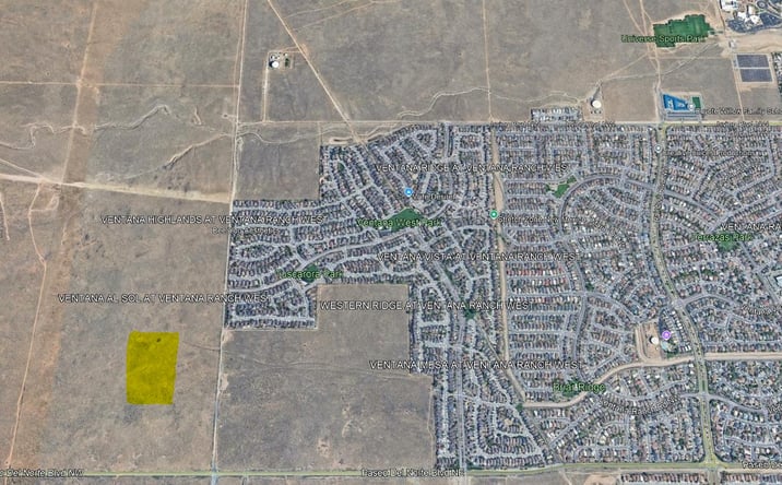 Pictures of Land property located at 5 Ac west of Del Oeste NW and Ventana Ranch, Albuquerque, NM 87114 for sales - image #1