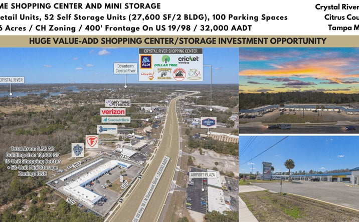 Pictures of Retail, Self Storage property located at 940 N Suncoast Blvd, Crystal River, FL 34429 for sales - image #1