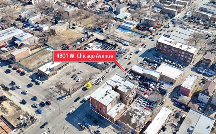 Pictures of Industrial, Multifamily, Office property located at 4801 W Chicago Avenue, Chicago, IL 60651 for sales - image #1