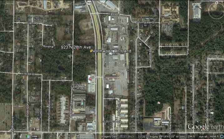 Pictures of Land property located at 923 N 28th Ave, Hattiesburg, MS 39401 for sales - image #1