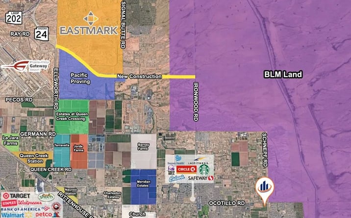 Pictures of Land property located at 3001 E Ocotillo Rd, San Tan Valley, AZ 85140 for sales - image #1