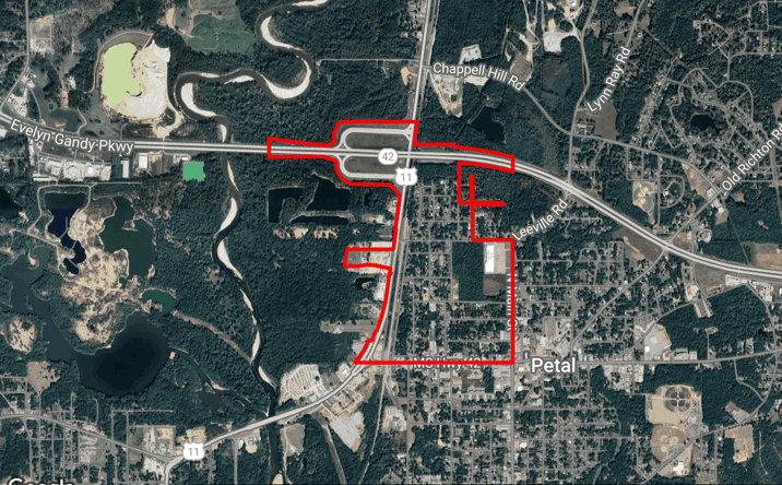 Pictures of Land property located at Evelyn Gandy Pkwy, Hattiesburg, MS 39401 for sales - image #1