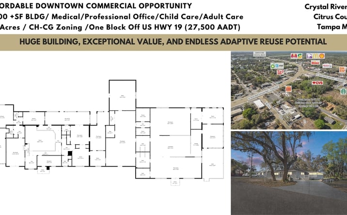 Pictures of Retail property located at 639 NE 1st St, Crystal River, FL 34429 for sales - image #1