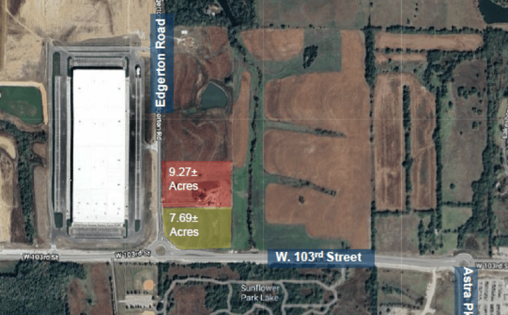 Pictures of Land property located at 10175 Edgerton Road & 37360 W 103rd St, De Soto, KS 66018 for sales - image #1