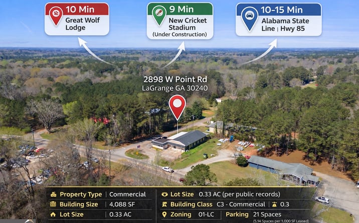 Pictures of Industrial, Mixed Use, Retail property located at 2898 W Point Rd, LaGrange, GA 30240 for sales - image #1