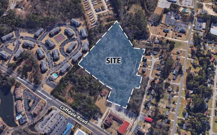Pictures of Land property located at Cliffdale Road & Cliffdale Court, Fayetteville, NC, Fayetteville, NC 28314 for sales - image #1
