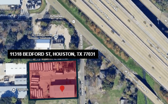 Pictures of Industrial property located at 11318 Bedford St, Houston, TX 77031 for sales - image #1