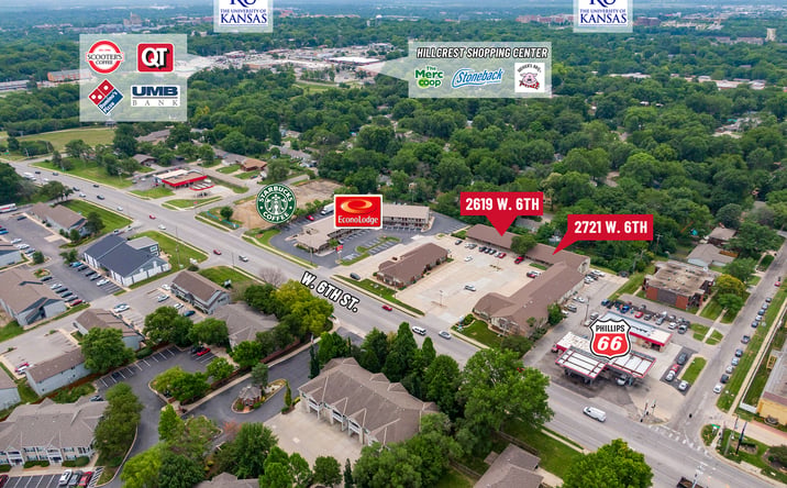 Pictures of Office property located at 2619  & 2721 W 6th St, Lawrence, KS 66049 for sales - image #1