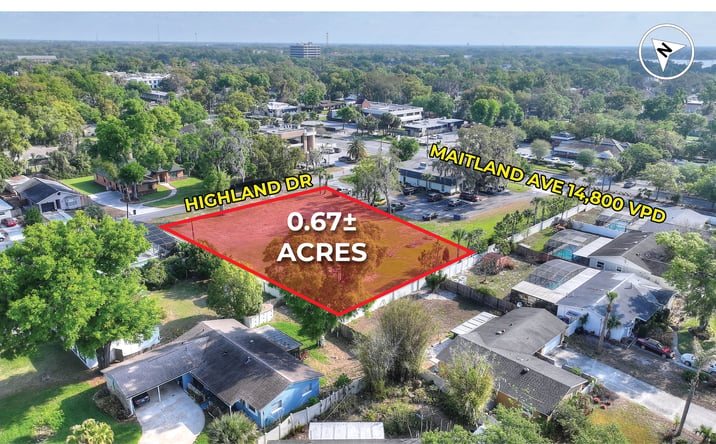 Pictures of Land, Multifamily, Office property located at 660 Highland Dr, Altamonte Springs, FL 32701 for sales - image #1