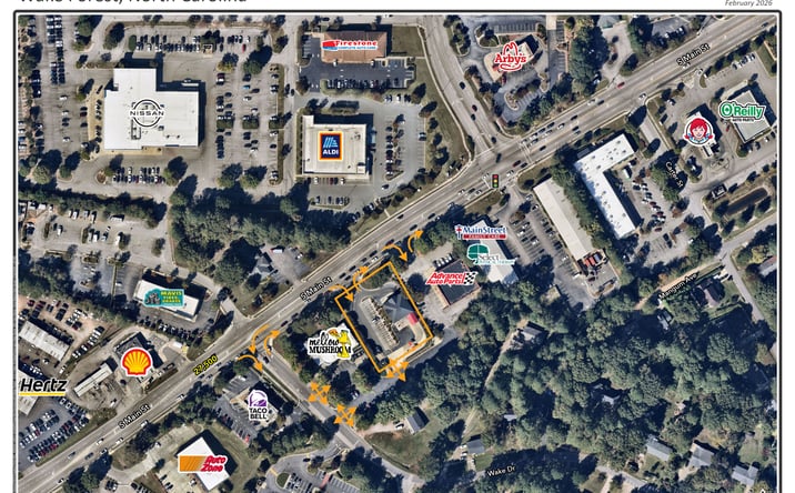Pictures of Retail property located at 2121 S Main St, Wake Forest, NC 27587 for sales - image #1