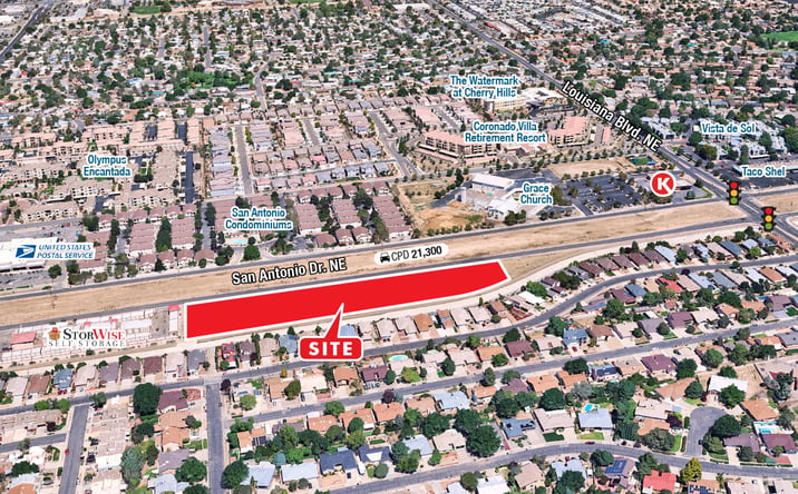 Pictures of Land property located at SWQ Louisiana Blvd & San Antonio, Albuquerque, NM 87109 for sales - image #1
