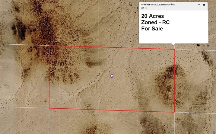 Pictures of Land property located at Crucero Rd, Crucero, CA 92309 for sales - image #1