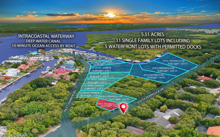 Pictures of Land property located at 4788 S Peninsula Drive, Ponce Inlet, FL 32127 for sales - image #1