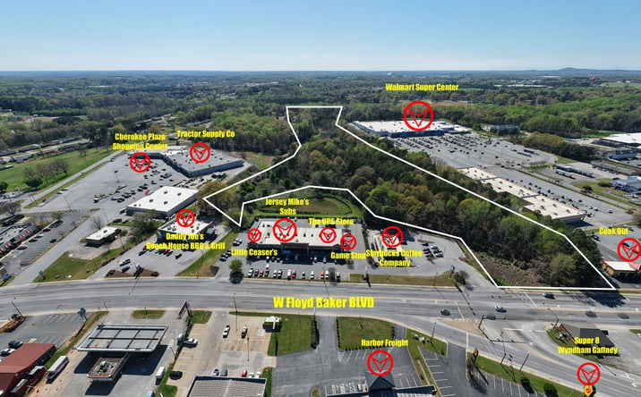 Pictures of Land property located at W Floyd Baker Blvd, Gaffney, SC 29341 for sales - image #1
