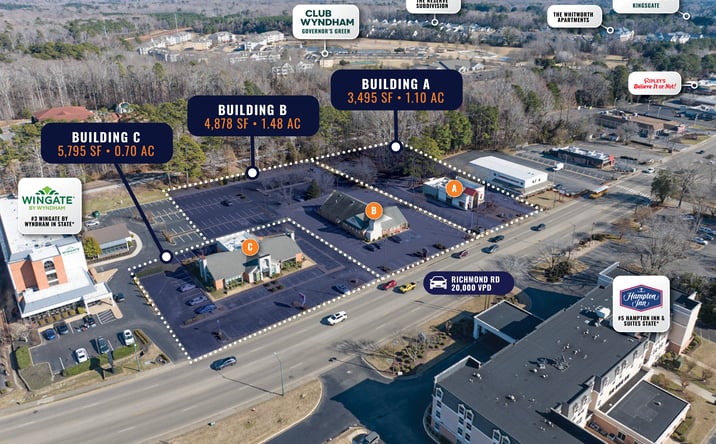 Pictures of Retail, Land property located at 1993 Richmond Rd, Williamsburg, VA 23185, 1995 Richmond Rd, Williamsburg, VA 23185, 2005 Richmond Rd, Williamsburg, VA 23185 for sales - image #1