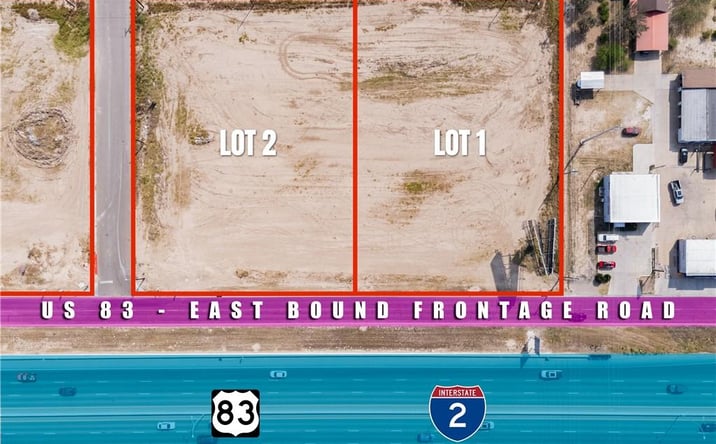 Pictures of Land property located at Lot 1 & 2 W Palma Vista Drive, Palmview, TX 78572 for sales - image #1