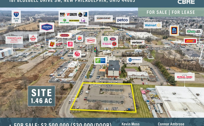 Pictures of Hospitality, Land, Multifamily property located at 181 Bluebell Drive Southwest, New Philadelphia, OH 44663 for sales - image #1