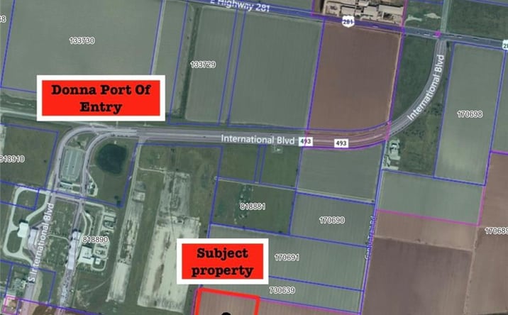 Pictures of Land property located at 39000 Border Fence Service Road, Donna, TX 78537 for sales - image #1