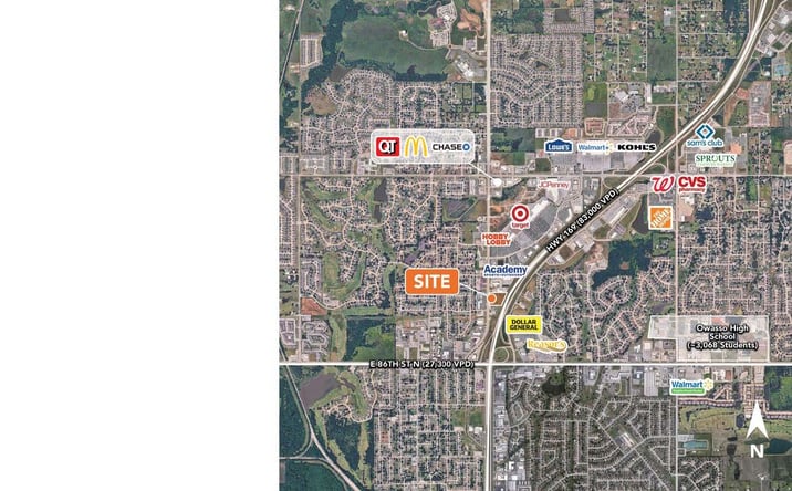 Pictures of Land property located at N. Garnett Rd, Owasso, OK 74055 for sales - image #1
