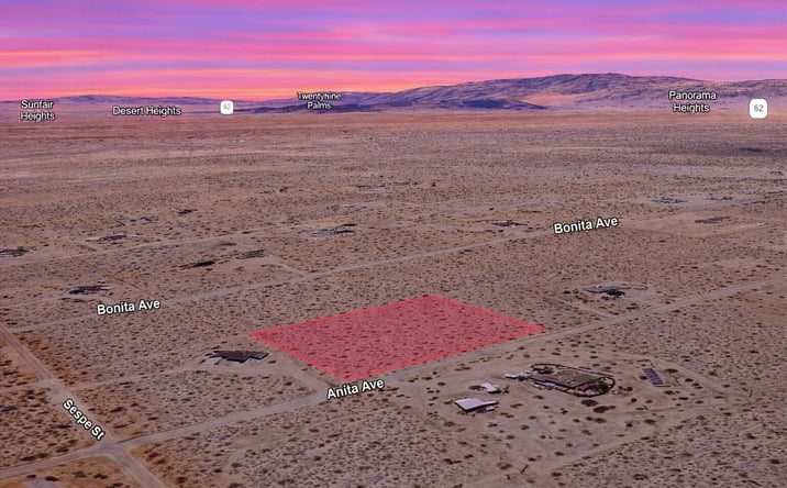 Pictures of Land property located at Anita Ave, Landers, CA 92285 for sales - image #1
