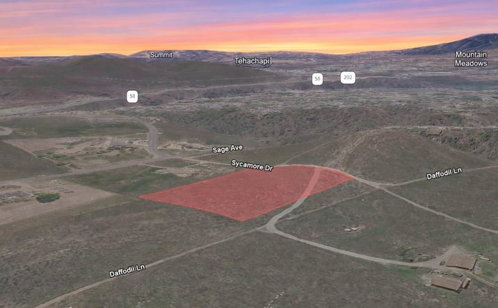 Pictures of Land property located at Sycamore Drive, Tehachapi, CA 93561 for sales - image #1
