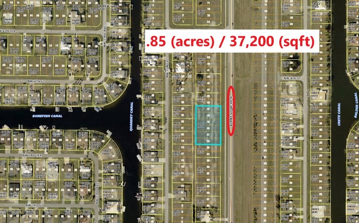 Pictures of Land property located at 324 Burnt Store Rd, Cape Coral, FL 33991 for sales - image #1