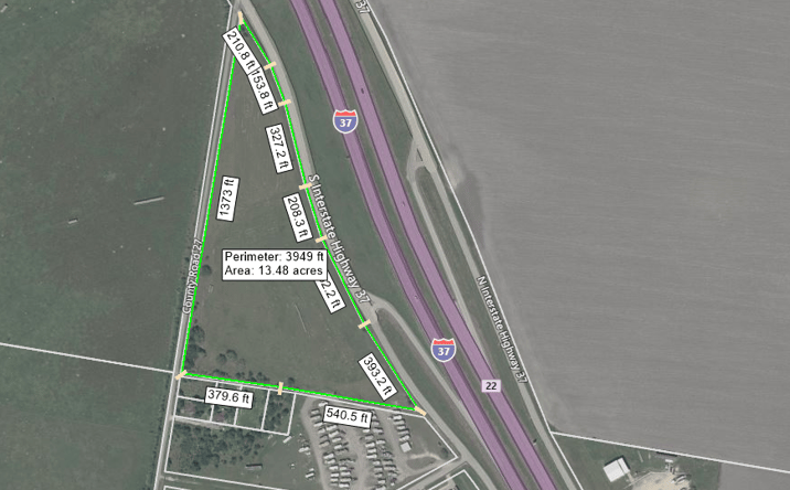 Pictures of Land property located at I-37 Frontage Rd, Odem, TX 78370 for sales - image #1