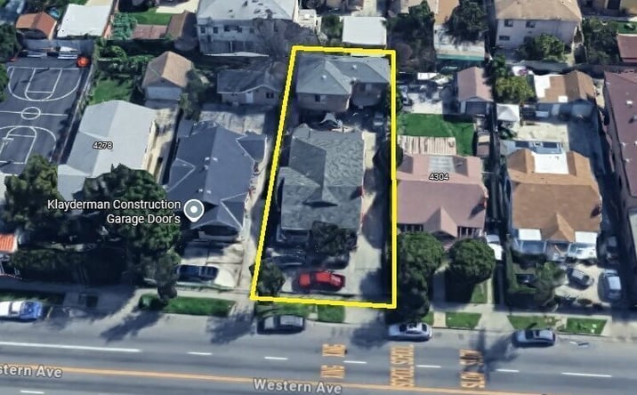 Pictures of Land, Multifamily property located at 4300 S Western Ave, Los Angeles, CA 90062 for sales - image #1