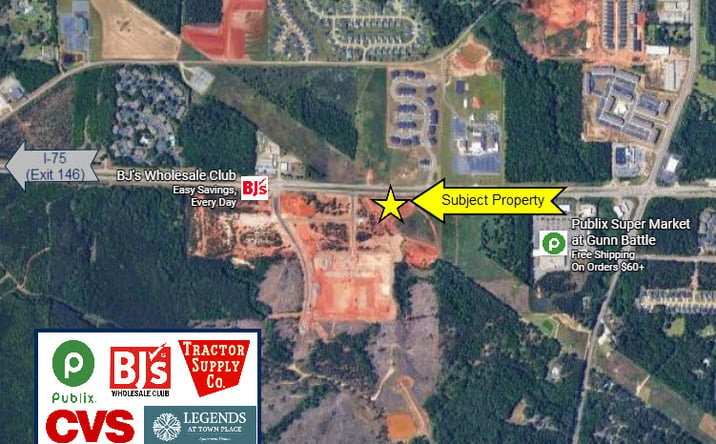Pictures of Land property located at 6137 Watson Blvd, Byron, GA 31008, 6141 Watson Blvd, Byron, GA 31008 for sales - image #1