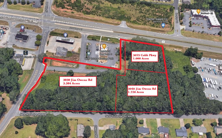Pictures of Land property located at 3030 Jim Owens Rd NW, Kennesaw, GA 30152 for sales - image #1